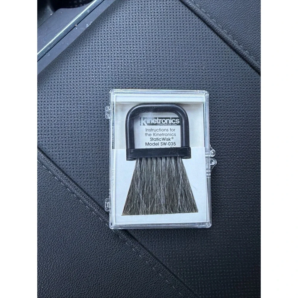 Kinetronics StaticWisk - Hand Held Anti-Static Brush for Film, Glass & Acrylic